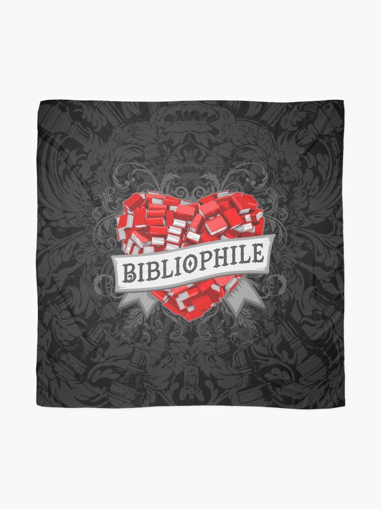 Alternate view of Bibliophile Heart Scarf