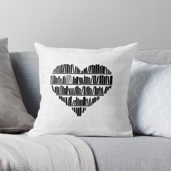 Book Lover II Throw Pillow