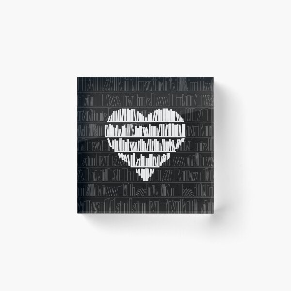 Book Lover Acrylic Block