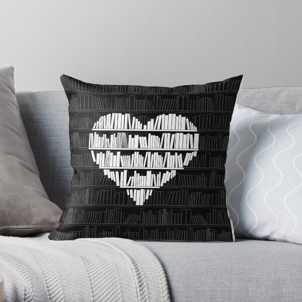 Book Lover Throw Pillow