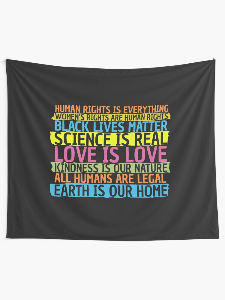 Inspiring Black Life Matter Quotes Black Lives Matter Frauenrechte Sind Menschenrechte Freundlichkeit Ist  Unsere Natur" Wandbehang Von Alenaz | Redbubble