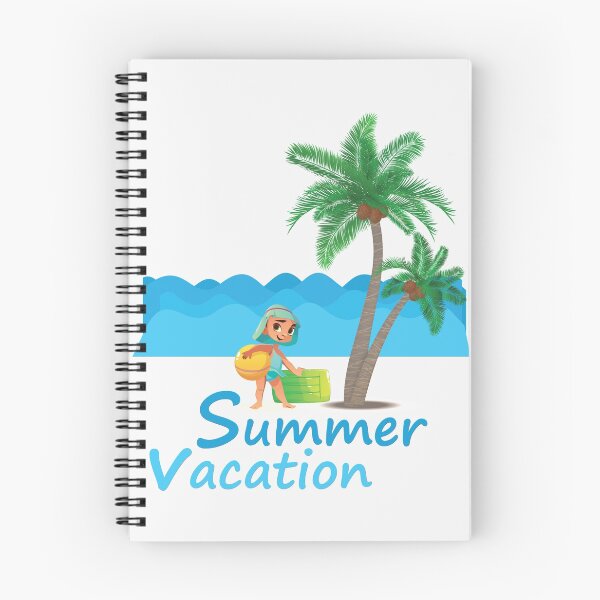 Item preview, Summer Vacation! Summer vacation on the beach with waves, palm trees and sunglasses designed and sold by Peter Azeez.