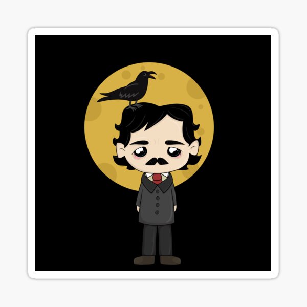 Item preview, Cute Edgar Allan Poe  designed and sold by ValentinaHramov.