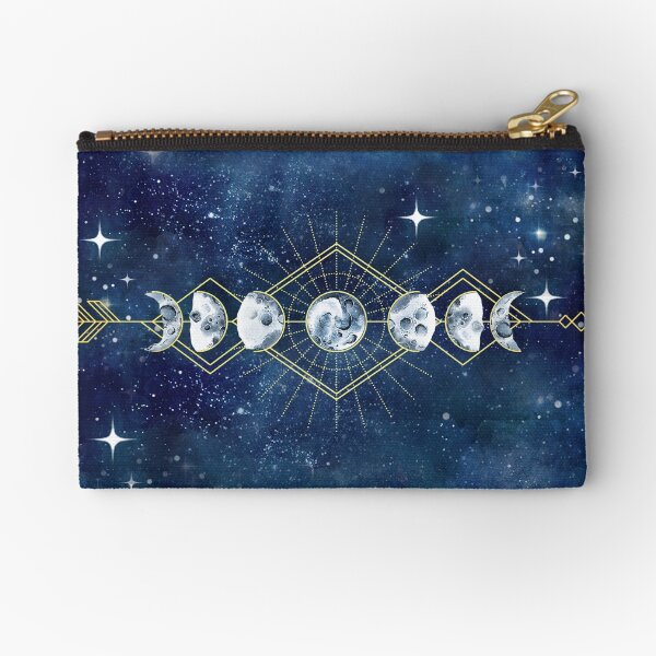 Moon Cycle Arrow Zipper Pouch