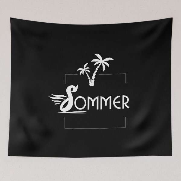 Item preview, Time for the beach vacation! Summer vacation on the beach with waves, palm trees and sunglasses designed and sold by Peter Azeez.