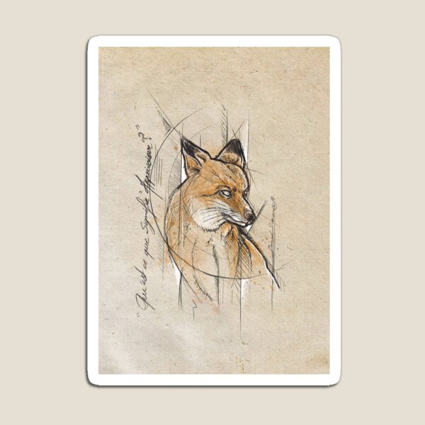 Croquis de Renard Magnet
