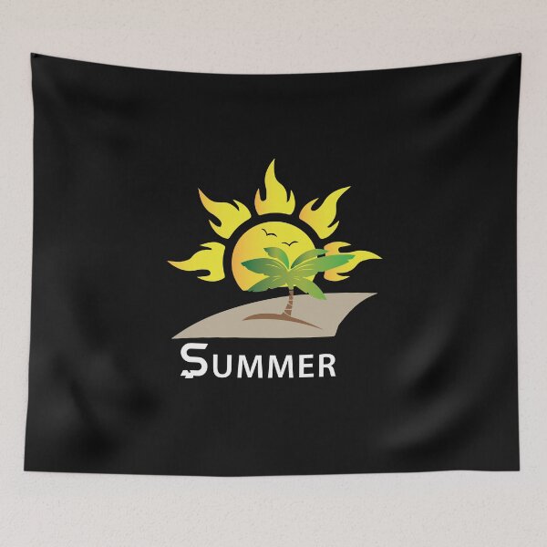 Item preview, It's Summer Time! Summer vacation on the beach with waves, palm trees and sunglasses designed and sold by Peter Azeez.