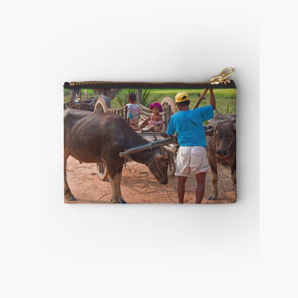 Item preview, Cambodia. Village scene with the Oxcart. designed and sold by vadim19.