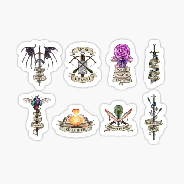 Critical Role - The Mighty Nein Mini Selection Sticker