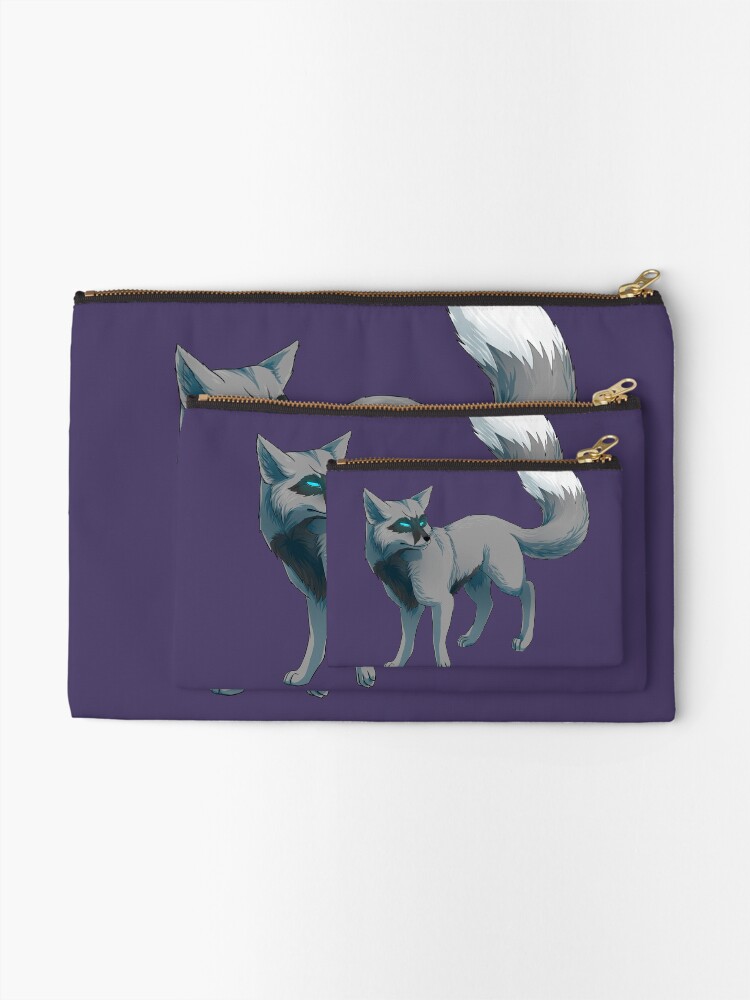 Thumbnail 2 of 4, Zipper Pouch, Fox Butterfly Face designed and sold by Reno-Viol.