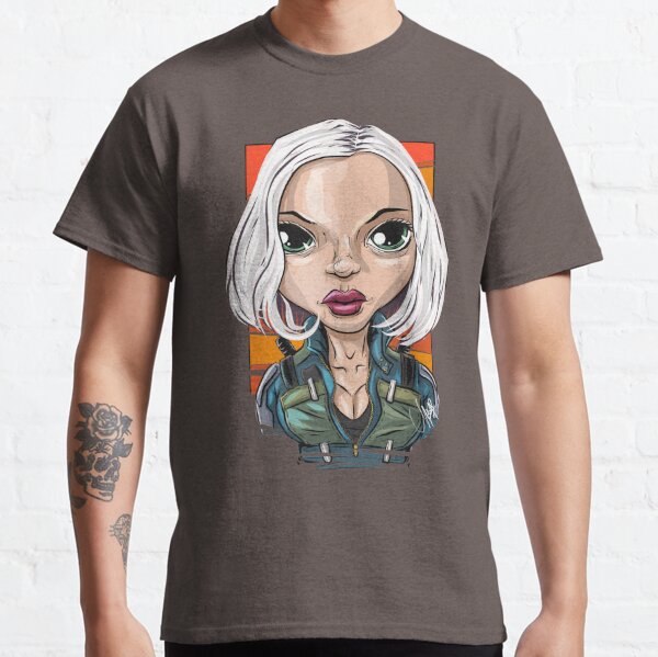 Pop Culture Caricature #3 - Black Widow Classic T-Shirt