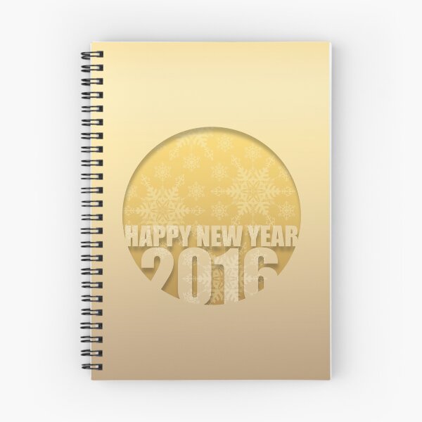 Item preview, Happy New Year 2016 - Golden Snowflakes #2 designed and sold by PBdesigns.