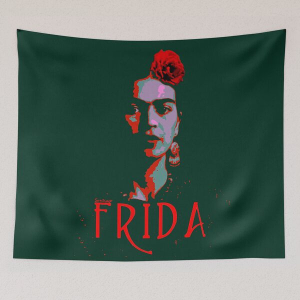 Item preview, Frida with Green Background (Ver 8.2.3.1) designed and sold by Jorge Santiago Jiménez.