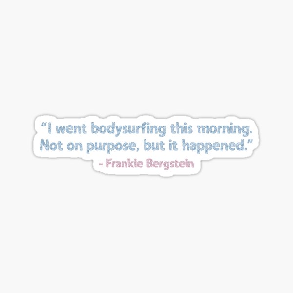 Bodysurfing Sticker