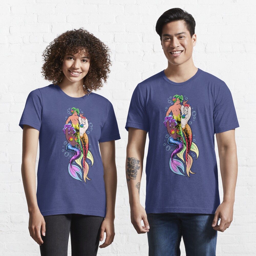 Pride Merfolk Trio (Rainbow) Essential T-Shirt