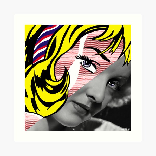 Oh Jeff Ich Liebe Dich Auch Aber Von Roy Lichtenstein Und Marylin Monroe Kunstdruck Von Luigi Tarini Redbubble