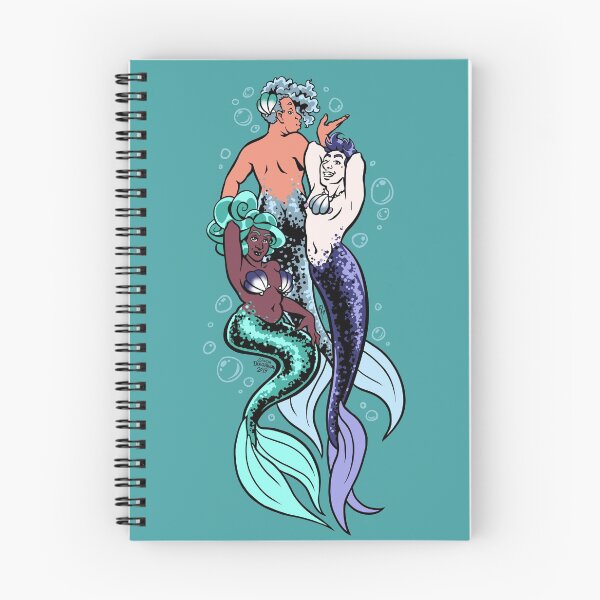 Item preview, Pride Merfolk Trio (Oriented AroAce) designed and sold by SonjaArts.