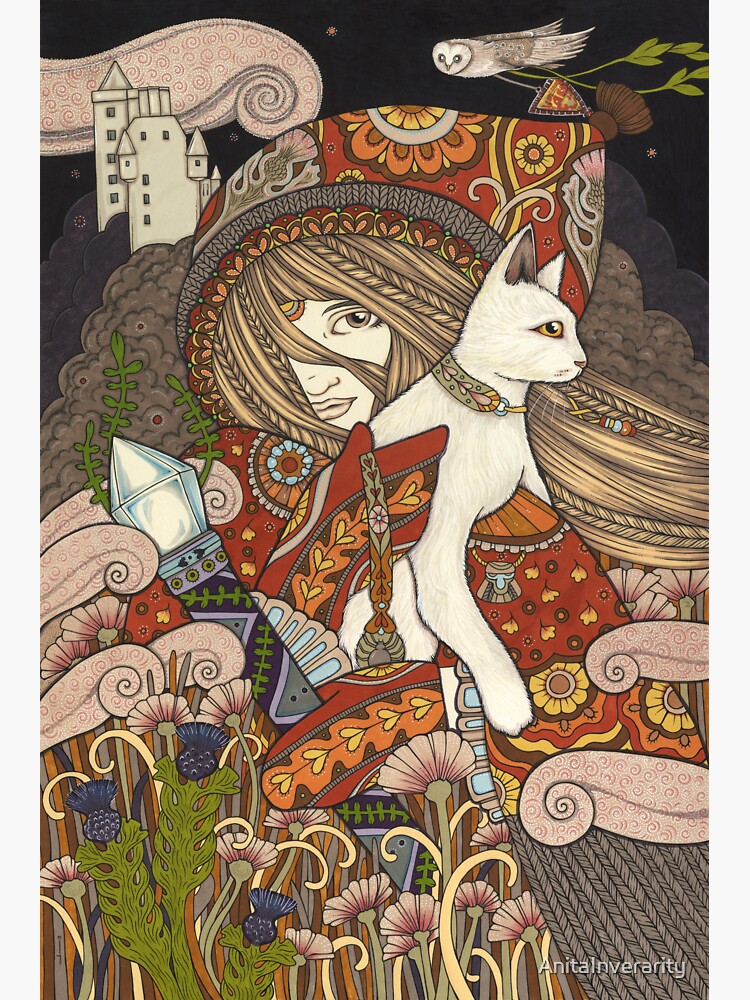 Thumbnail 3 of 3, Sticker, The Visionary designed and sold by AnitaInverarity.