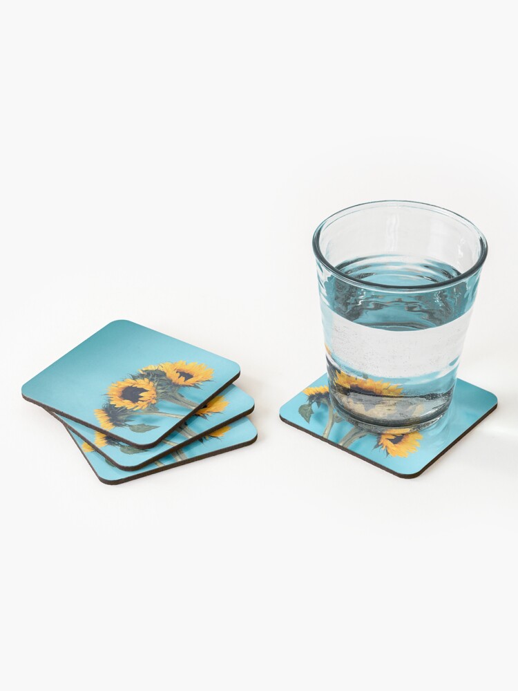 Alternate view of Sunflowers Coasters (Set of 4)