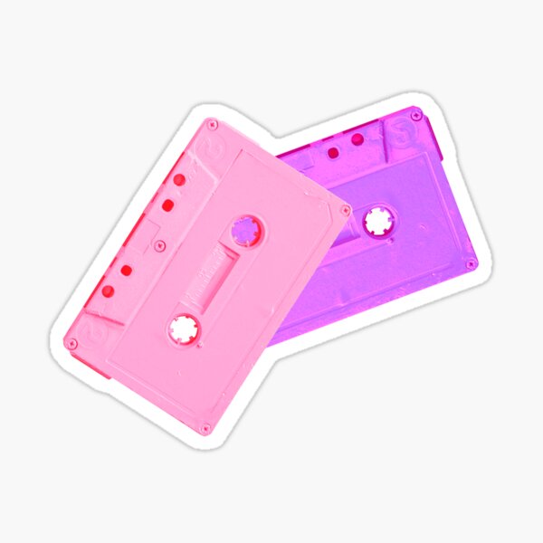 Pink cassete Sticker