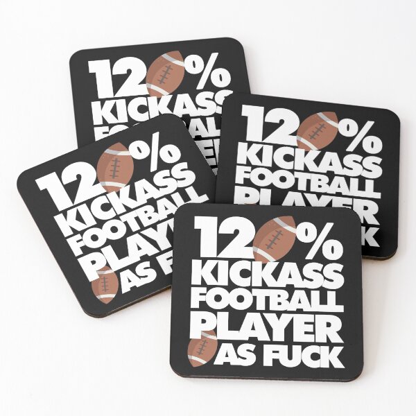 Item preview, 120% Kickass Football Player AF Funny  designed and sold by elhefe.