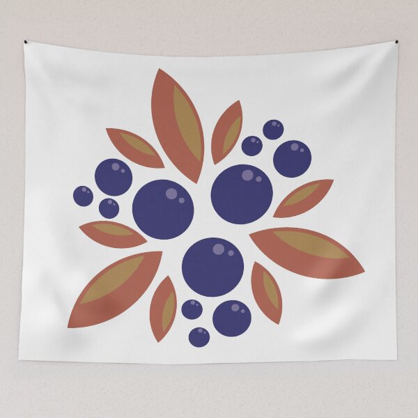 Item preview, Bayas azules designed and sold by Cilcreates.