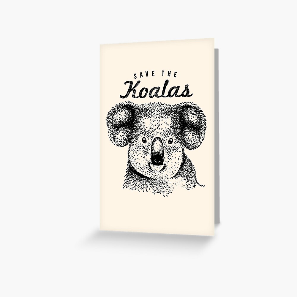 Koala Gift for Boys - This Boy Loves Koalas Greeting Card for Sale by  Bangtees