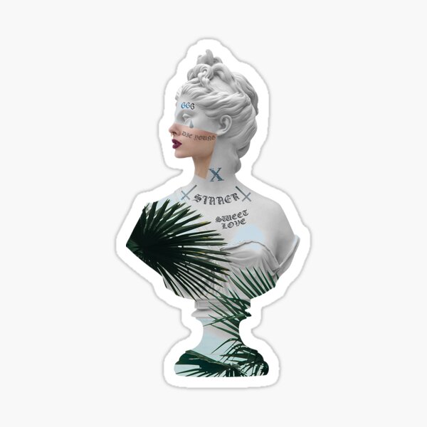 Tattoed girl Sticker