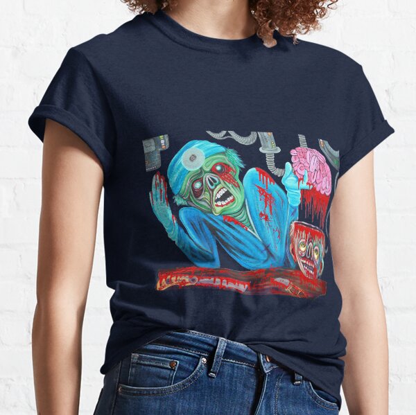 Vista previa del artículo con la obra «Zombie Brain Surgeon», diseñado y vendido por Laura Barbosa.