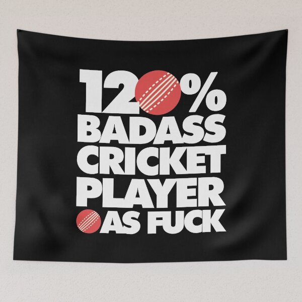 Item preview, 120% Badass Cricket Player AF Funny  designed and sold by elhefe.