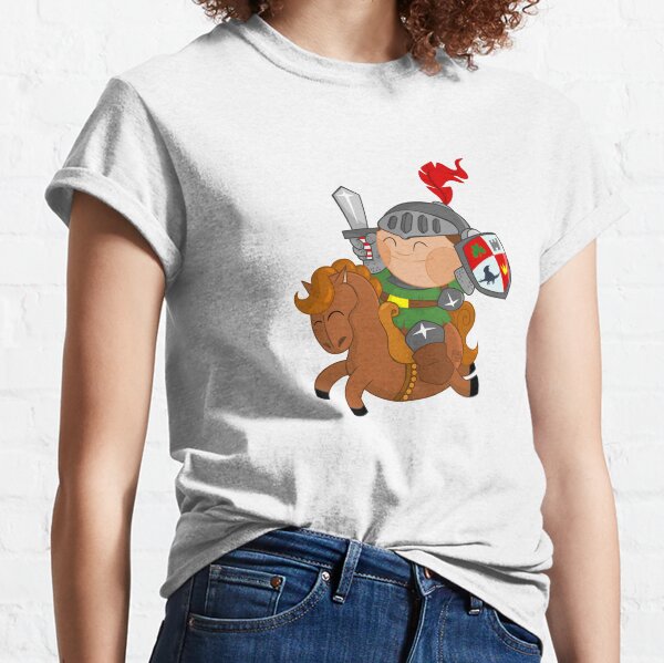 pequeño caballero con su caballo Camiseta clásica