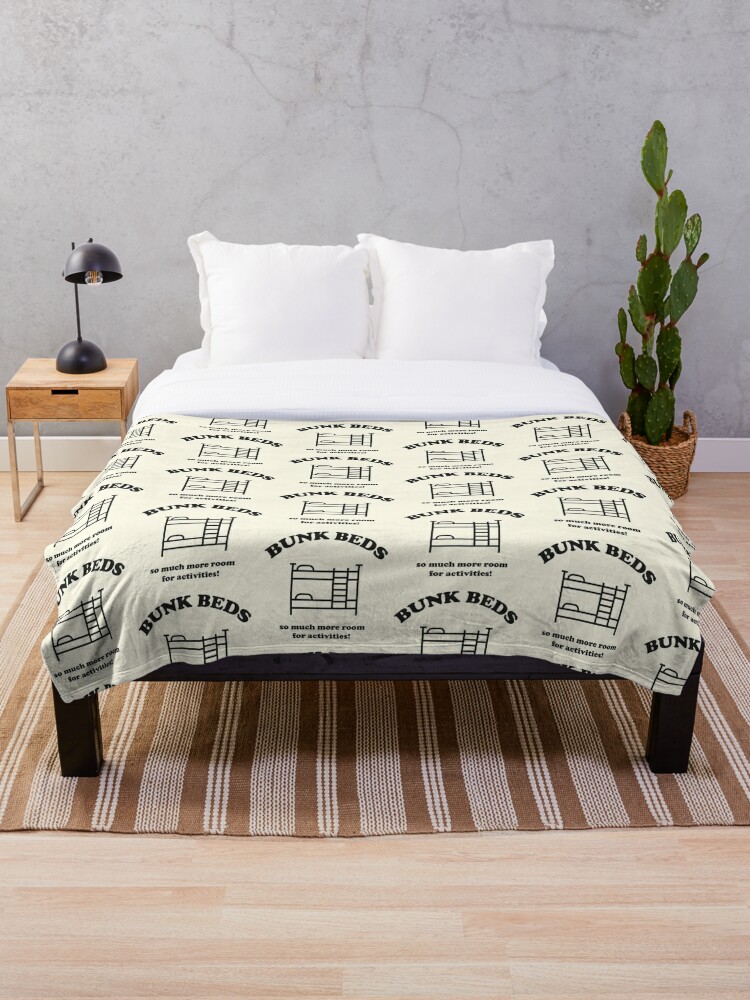 Step Brothers Quote Bunk Beds Dark Version Throw Blanket By Geum