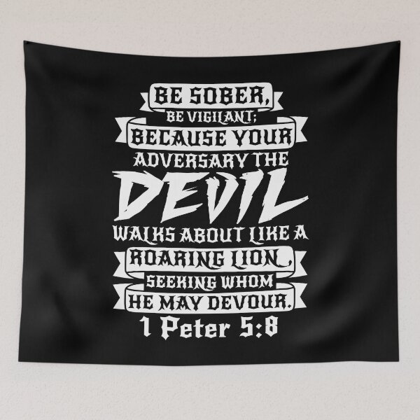 Item preview, 1 Peter 5:8 designed and sold by plushism.
