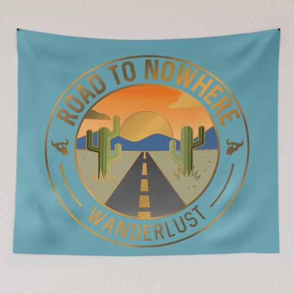 Item preview, Road To Nowhere Desert Badge  designed and sold by BunnyThePainter.