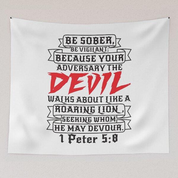 Item preview, 1 Peter 5:8 designed and sold by plushism.
