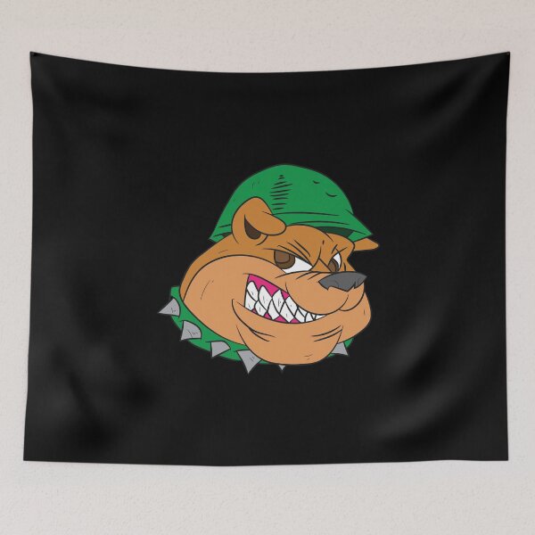 Item preview, Soldier bulldog with spiked collar designed and sold by Mohja-Design.