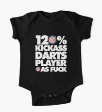 120% Kickass Darts Player AF Lustig Kurzärmeliger Einteiler