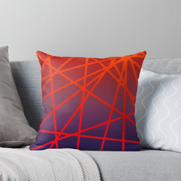 Artikelvorschau, Linien - geometrisches Muster - Neonrot und Blau entworfen und verkauft von He-Be.