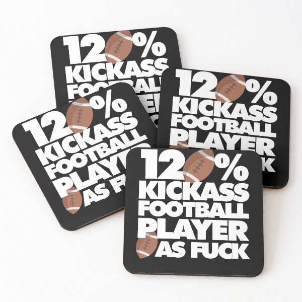 Item preview, 120% Kickass Football Player AF Funny  designed and sold by elhefe.