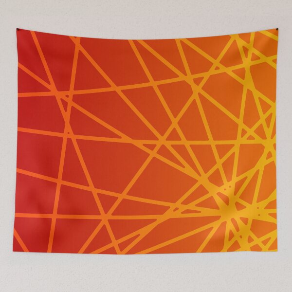 Item preview, lines - geometric pattern - neon flame designed and sold by He-Be.