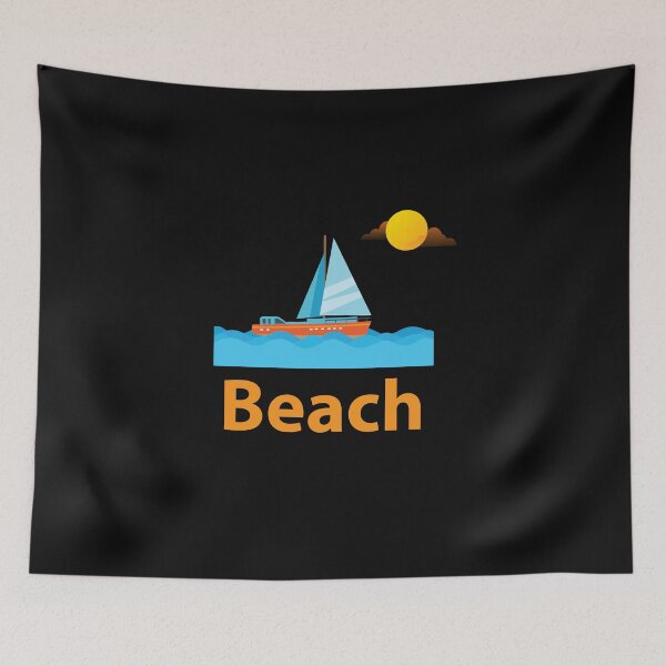 Item preview, Summer time is beach time !! Summer vacation on the beach with waves, surfboard and sunglasses designed and sold by Peter Azeez.
