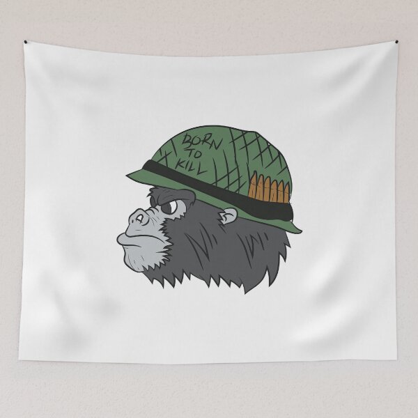 Item preview, Soldier gorilla / monkey with helmet designed and sold by Mohja-Design.