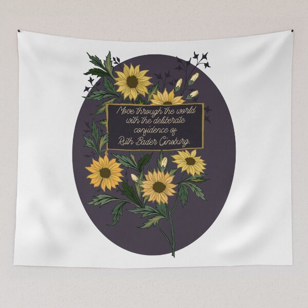 Item preview, Move through the world with the deliberate confidence of Ruth Bader Ginsburg designed and sold by fabfeminist.