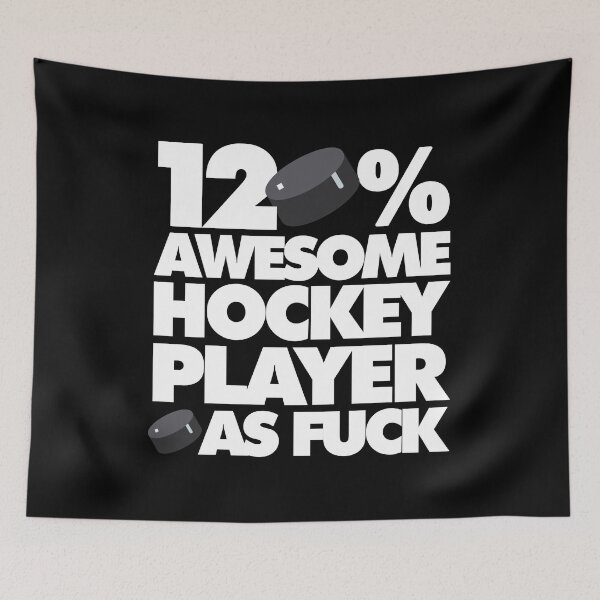 Item preview, 120% Awesome Hockey Player AF Funny  designed and sold by elhefe.