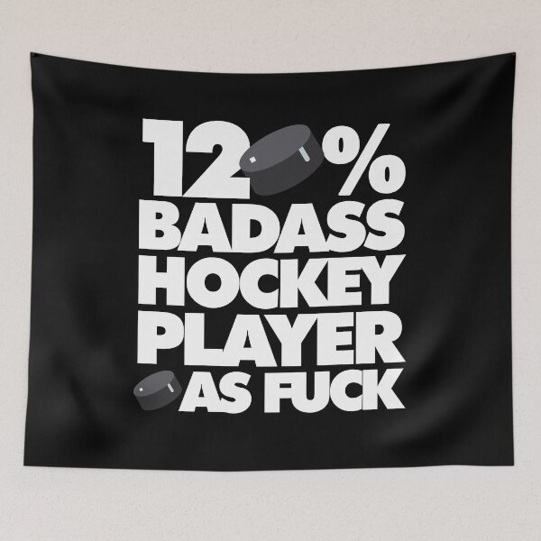 Item preview, 120% Badass Hockey Player AF Funny  designed and sold by elhefe.