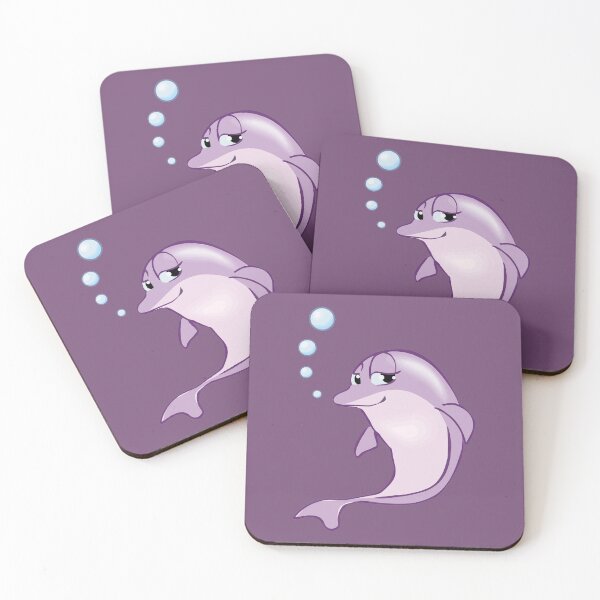 Item preview, Cute Purple Dolphin designed and sold by ironydesigns.