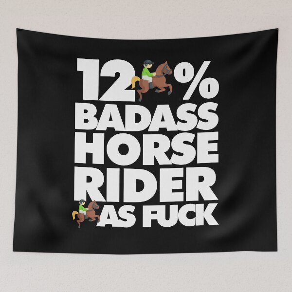 Item preview, 120% Badass Horse Rider AF Funny  designed and sold by elhefe.