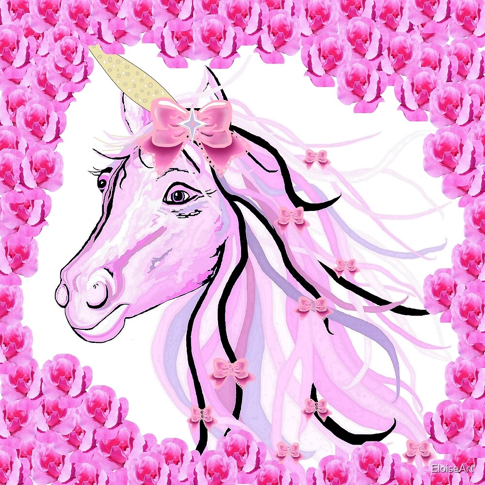 "Pink Unicorn" by EloiseArt Redbubble