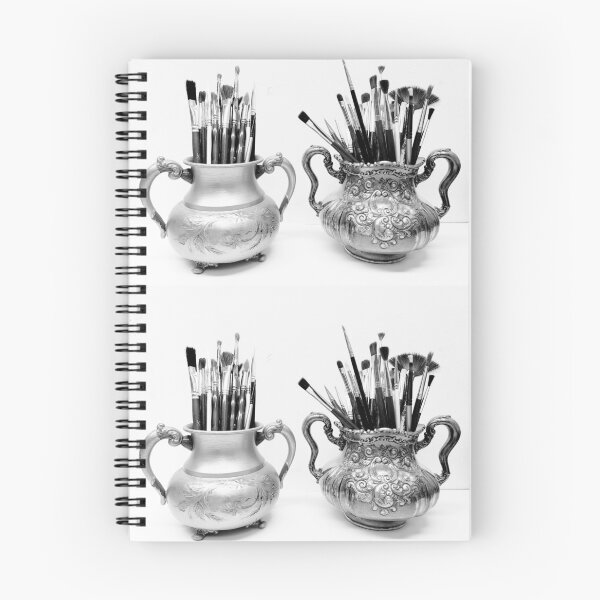 Item preview, Victorian Era Artist Decor Paintbrushes Art Silver, A Victorian Artist designed and sold by LCAppling.