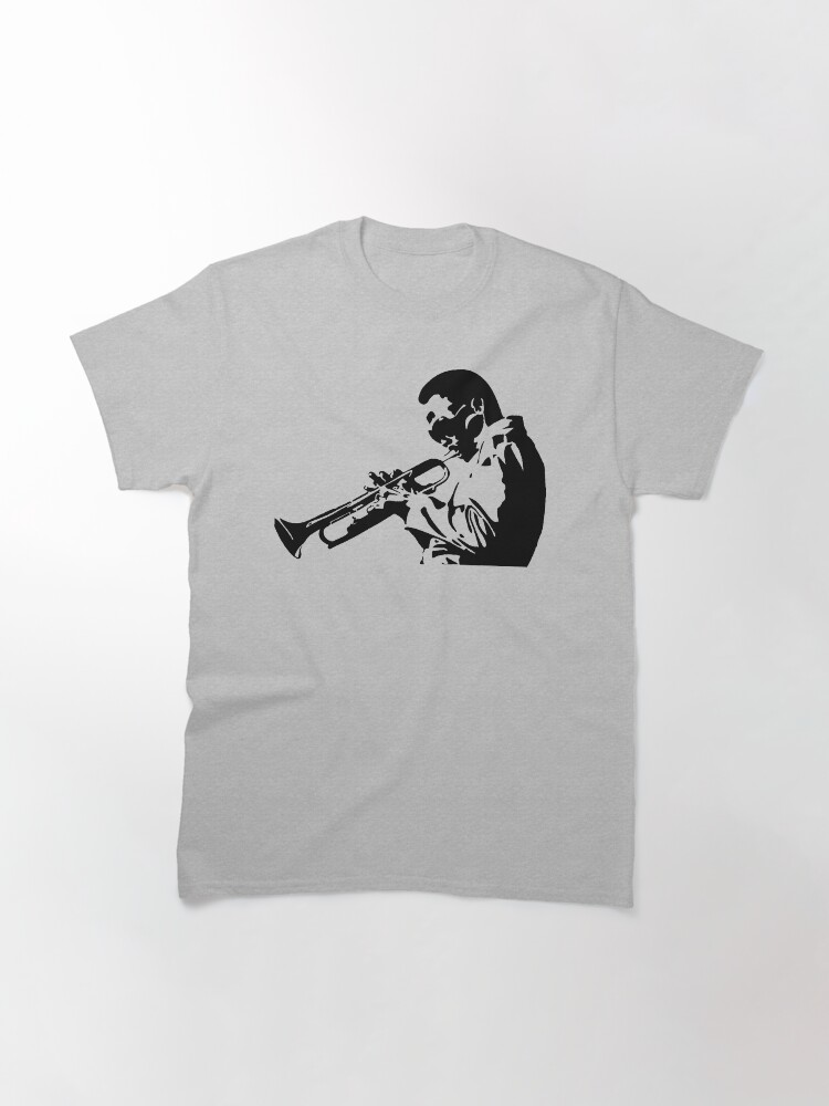 Alternate view of Miles Davis III Playing his Trumpet Artwork for Tshirts, Posters, Prints, Men, Women, Kids Classic T-Shirt